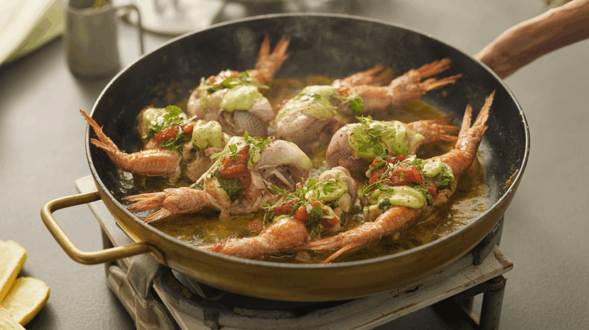 Crevettes à la plancha sauce chimichurri – crevettes à la plancha