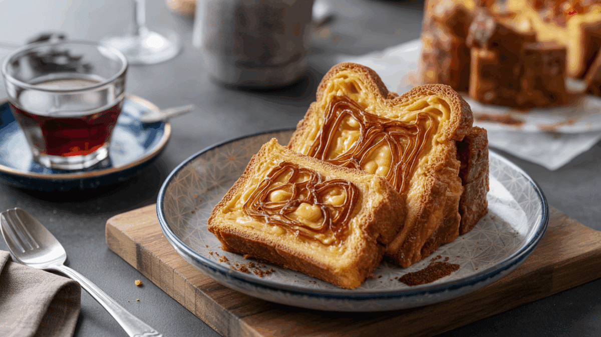 Pain perdu brioché caramélisé – pain perdu brioché