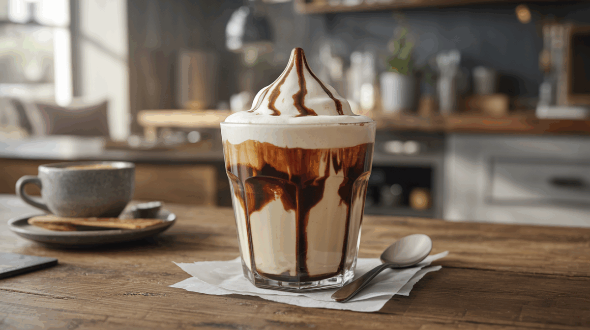 Affogato (glace vanille + espresso) – affogato