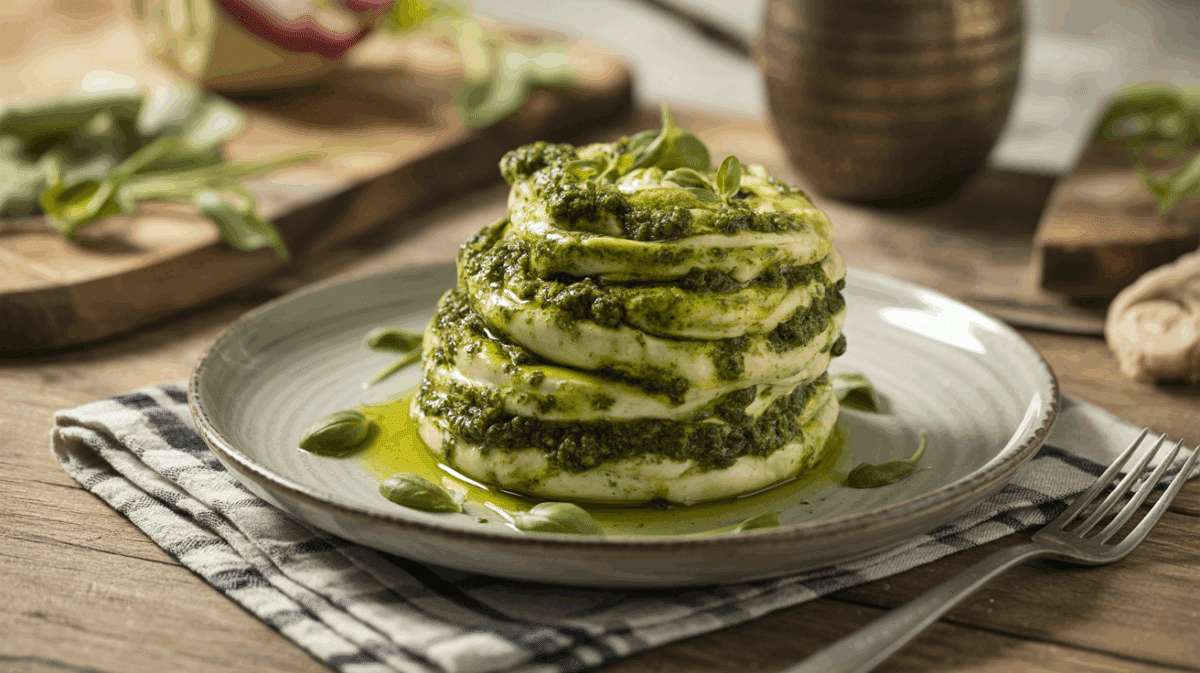 Torsades feuilletées au pesto vert : Une touche de raffinement – torsades feuilletées