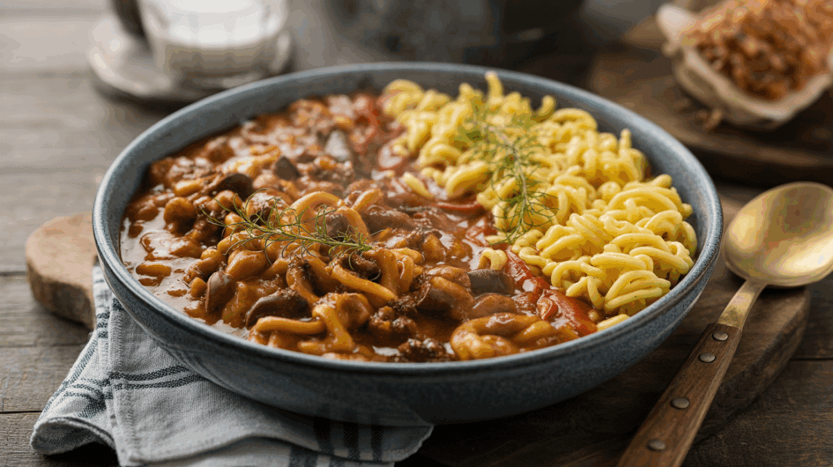 Goulash hongrois & spätzle – goulash hongrois