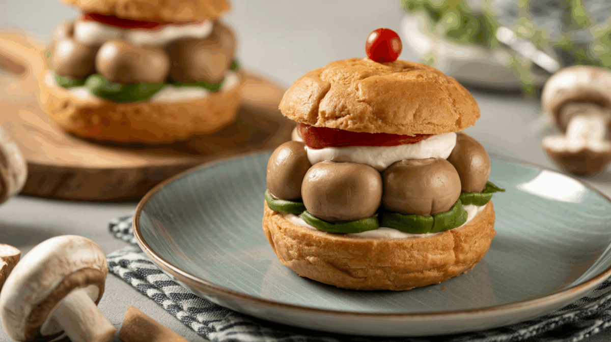Mini-vol-au-vent aux champignons crémés – mini-vol-au-vent