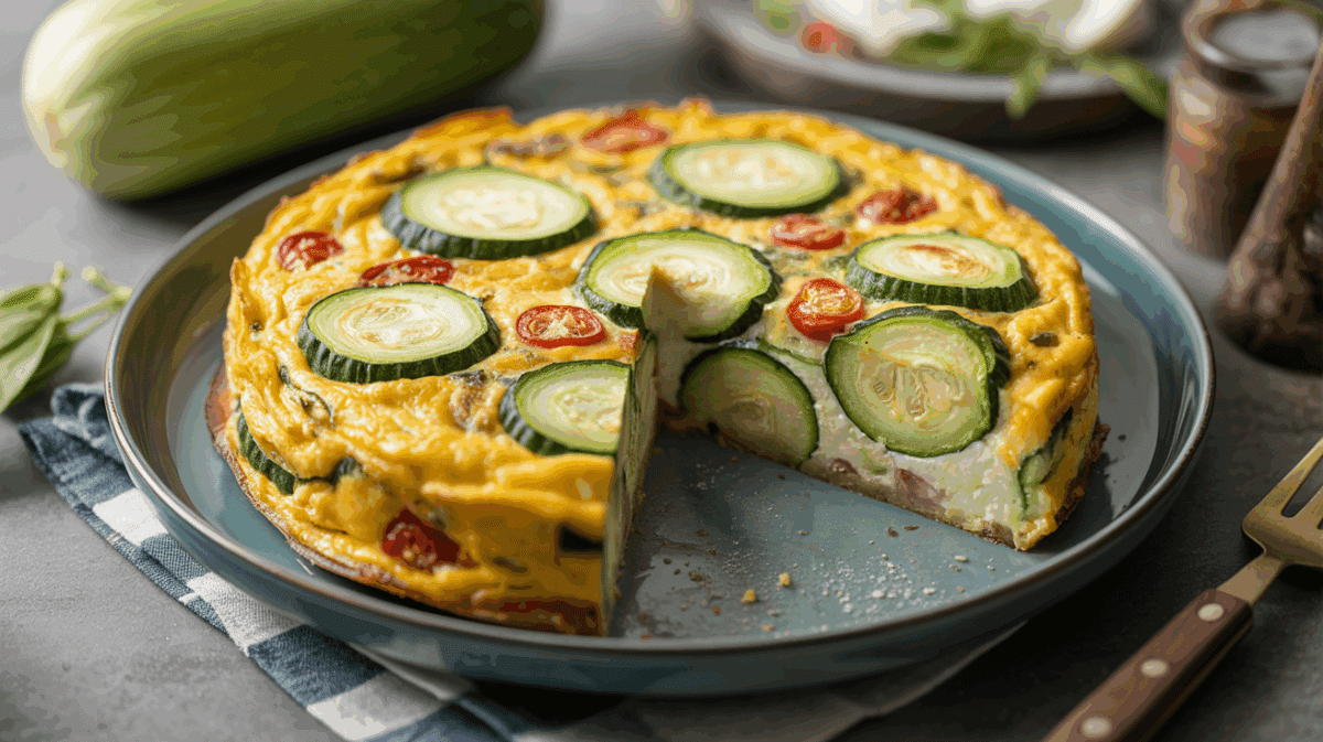 Frittata courgette-ricotta en parts : une touche italienne raffinée – frittata courgette-ricotta