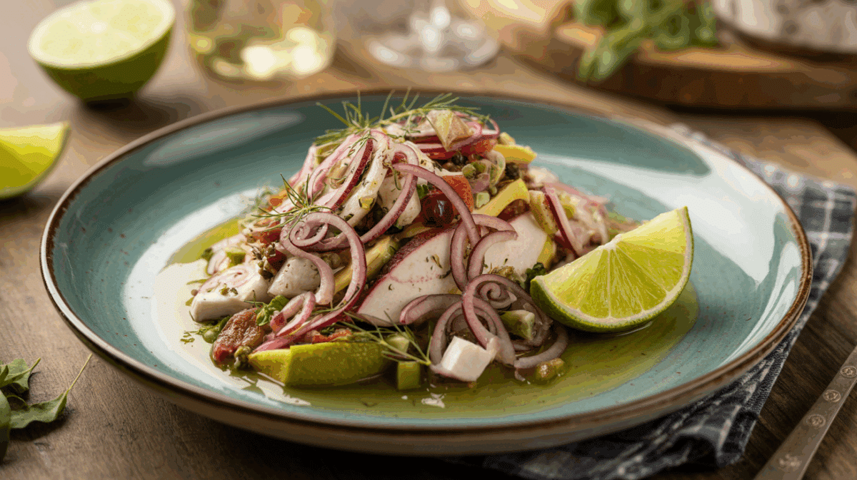 Ceviche de dorade citron vert & maïs : Un Voyage Culinaire – ceviche de dorade