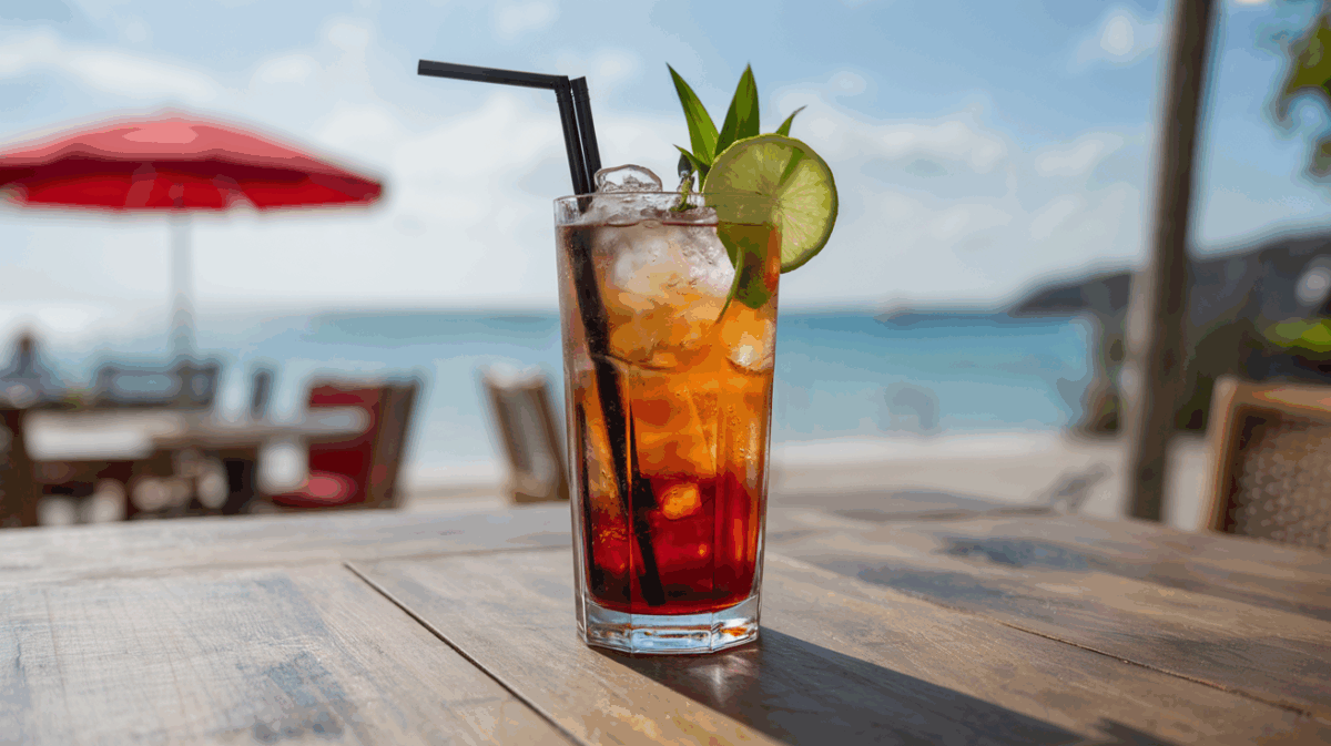 Cocktail Tropical : Réveillez Vos Sens avec le Dark ’n’ Stormy Légendaire – cocktail tropical