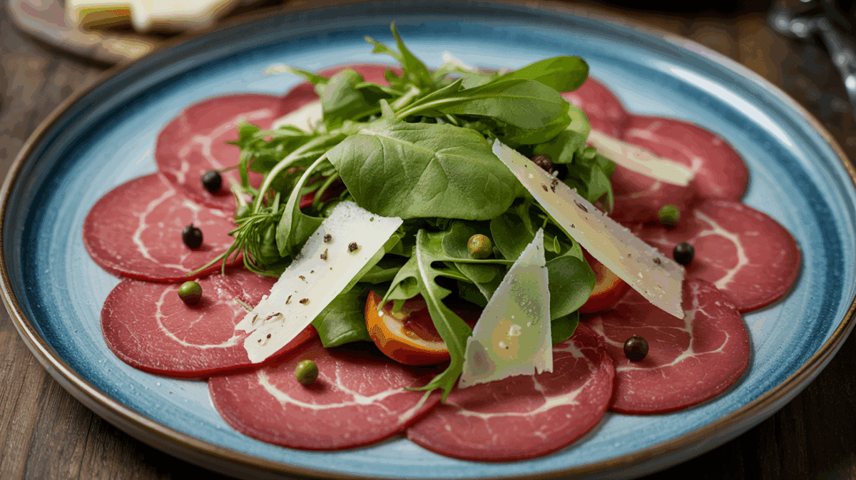 Carpaccio de bœuf roquette & parmesan – carpaccio de bœuf
